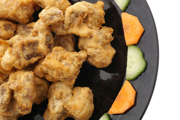 Chinese cuisine. Chinese food. Fried dry pork ribs