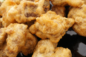 Chinese cuisine. Chinese food. Fried dry pork ribs