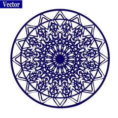 Ornamental round lace pattern.