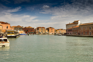 Fototapeta na wymiar Old town of Murano island, Venice, Italy