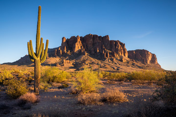 Superstition Mountains in Arizona
