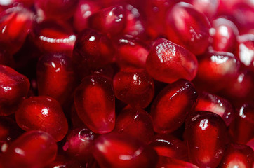 vitamin red vibrant pomegranate macro image