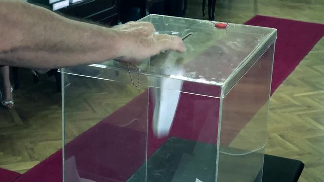 Ballot box Election Day, vote for parliament,president 