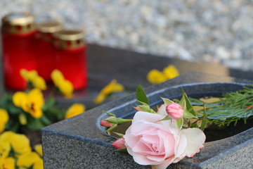 At the cemetery, am Friedhof