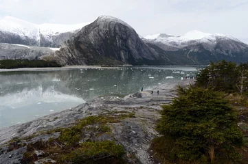 Photo sur Aluminium Glaciers  Pia glacier on the archipelago of Tierra del Fuego.