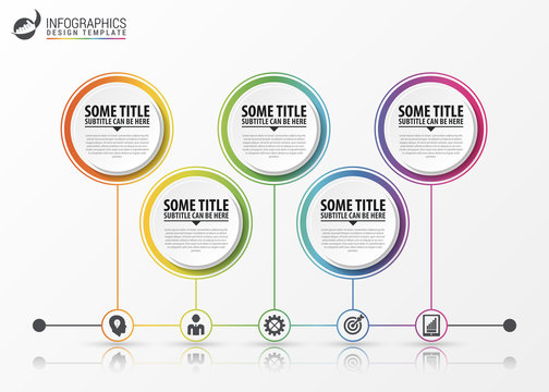 Timeline infographics. Modern design template. Vector