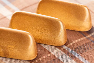 Luxury handmade bonbons golden color