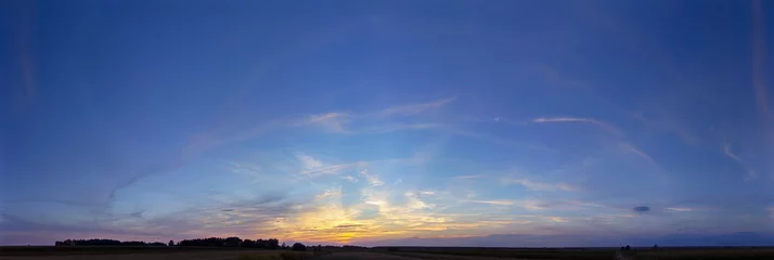 Photo sur Plexiglas Mer / coucher de soleil panorama ciel coucher de soleil fond