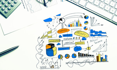 Naklejka premium Plan for profitable business