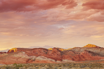 Sonnenuntergang im Valley of Fire