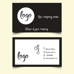 concept vintage business card