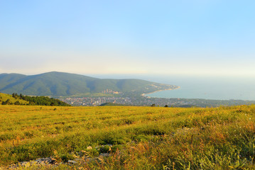 View of cape Doob in Black Sea Kabardinka