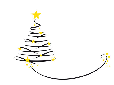 weihnachtsbaum mit bogen