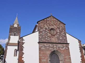 Fototapeta na wymiar Portugal, Madeira, Funchal, View of the Cathedral of Our Lady of the Assumption.