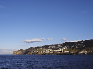 Portugal, Madeira, View of the coast of the island..