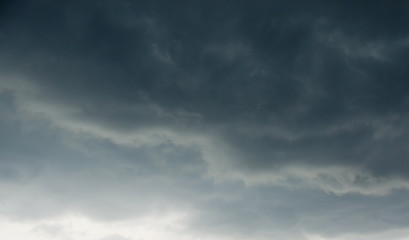 dark clouds before a thunder-storm