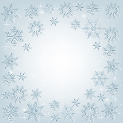 Elegant Christmas background with snowflakes. New year and Christmas greetings design