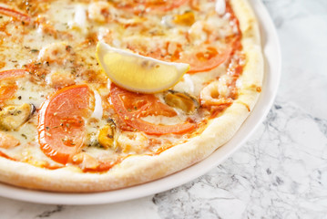 seafood pizza