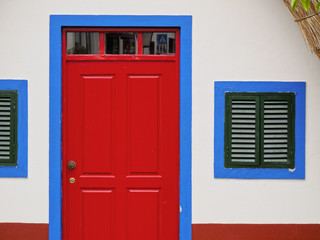 Obraz na płótnie Canvas Portugal, Madeira, Traditional Rural House in Santana..