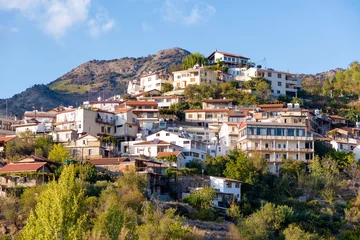 Keuken spatwand met foto Village of Agros. Limassol District, Cyprus © kirill_makarov
