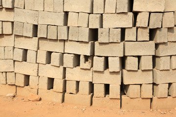 Fototapeta premium Blocs de pierres pour la construction. Togo.
