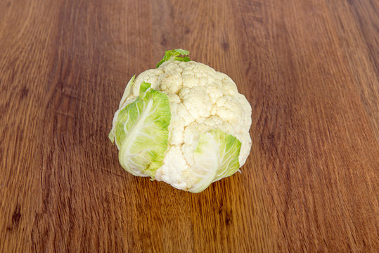 Cauliflower isolated on white background. Nourishing and vitamin vegetables - cauliflower.