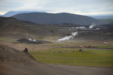 Fototapeta premium Energiegewinnung auf Island