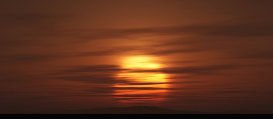 sunrise in afrika big sun