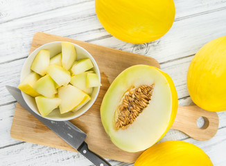 Honeydew Melon (selective focus)