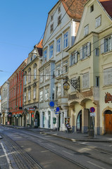 Fototapeta na wymiar street in Graz, Austria