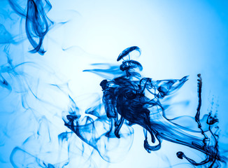 jetstream deep blue ink in water