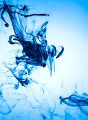 jetstream deep blue ink in water
