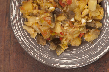 Boiled vegetables