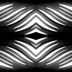 Design concept. Ready solutions interior design office. Black paper ribbon arranged like a fractal....