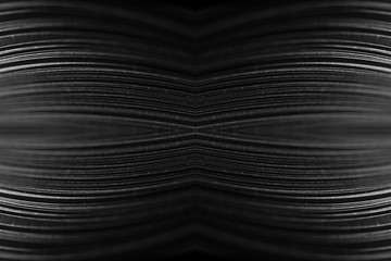 Design concept. Ready solutions interior design office. Black paper ribbon arranged like a fractal....