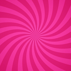 Swirling radial pink pattern background. Vector illustration