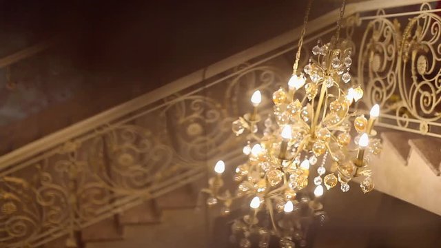 chandelier in the hall