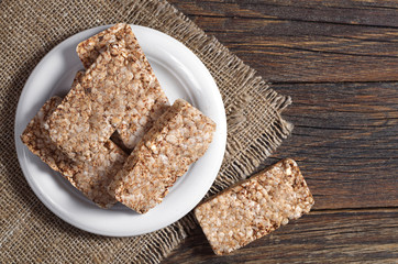 Buckwheat crisp bread