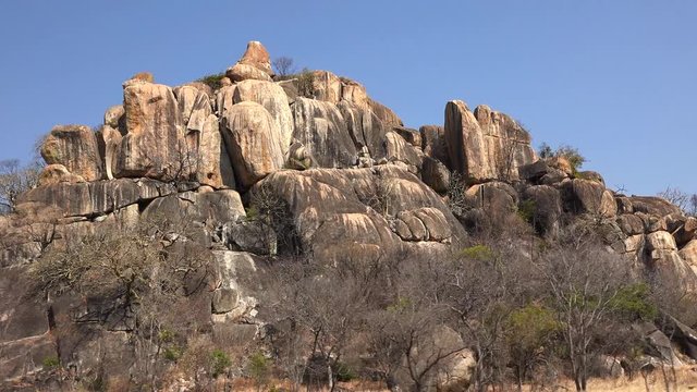 Matobo National Park located in Zimbabwe as 4K UHD footage