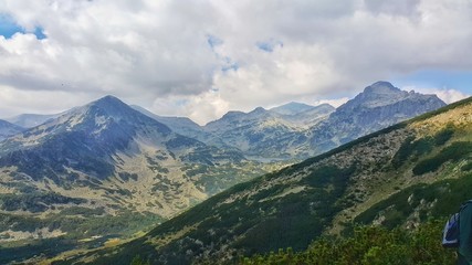 Naklejka premium High in the mountain