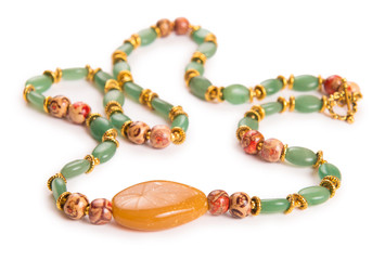 Nice jewellery isolated on the white background