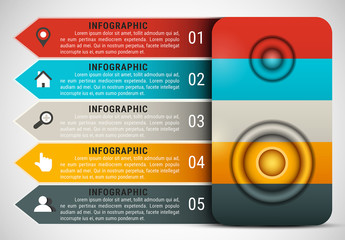 Speaker Element Infographic with Grayscale Icon Set