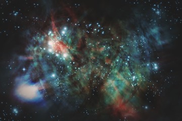 Obraz na płótnie Canvas Universe Starscape Background