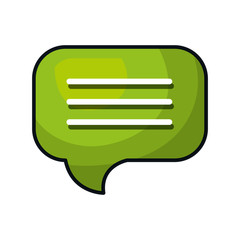 speech bubble message isolated icon vector illustration design