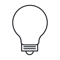 bulb light education icon vector illustration design