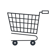 shopping cart commercial icon vector illustration design