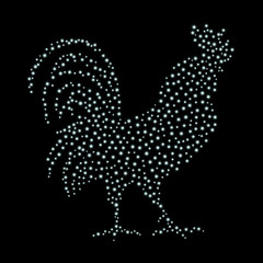 блестящий петух из звезд, к 2017 году