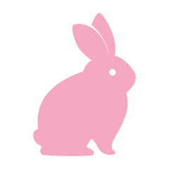 cute rabbit character isolated vector illustration design