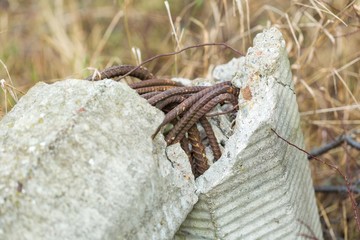 Reinforcement of old power pole