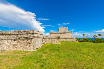 Mayan Ruins of Tulum. Tulum Archaeological Site. Mexico.